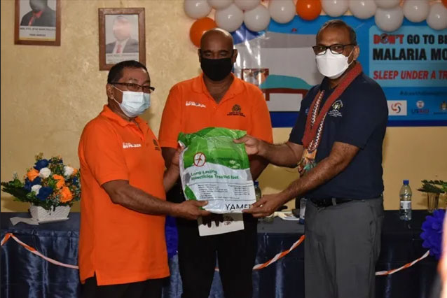 Minister of Health, Hon. Dr. Frank Anthony on Monday handed over 17,300 insecticide treated nets YAHELN to the Region Nine Administration to curb malaria transmission in the Upper Takutu-Upper Essequibo